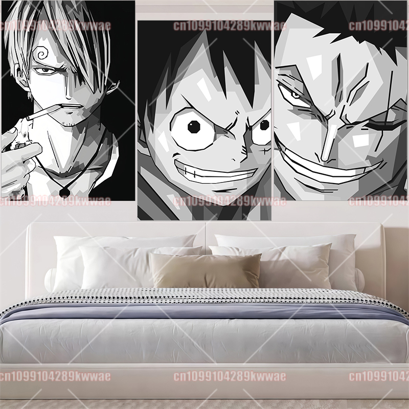 Classic One Piece Anime Cartoo - Canvas Painting 评论和价格