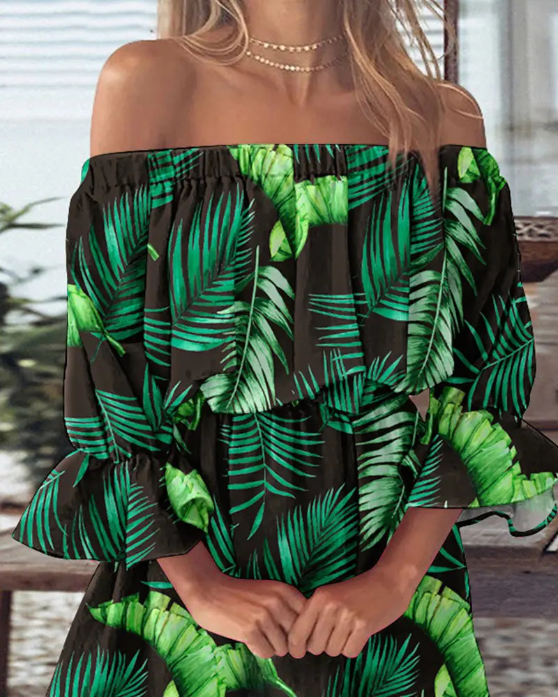 Women's Off-Shoulder Floral &  - Boho Wind Chimes 评论和价格