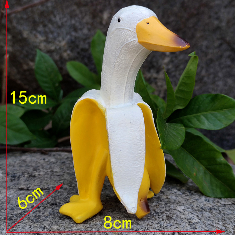 Banana Duck Creative Garden De - Home Decor Duck 评论和价格