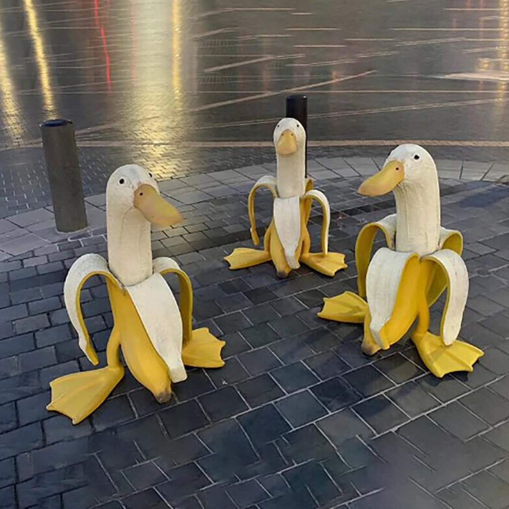 Banana Duck Creative Garden De - Home Decor Duck 评论和价格