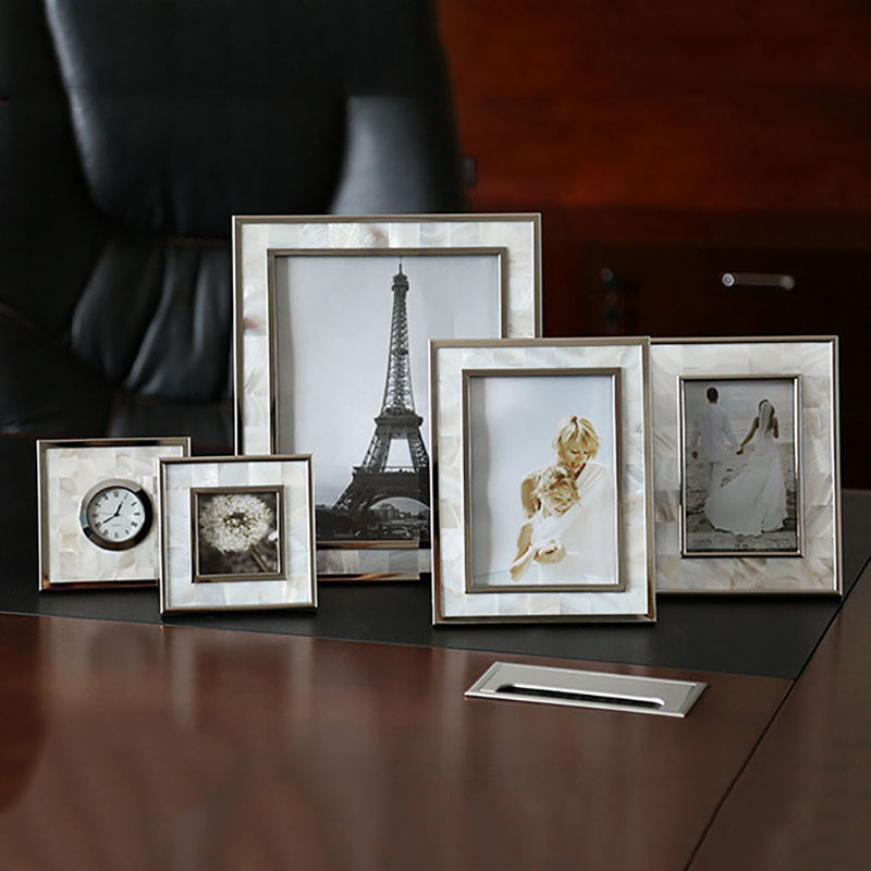 European Shell Decorative Allo - Bamboo Photo Frame 评论和价格