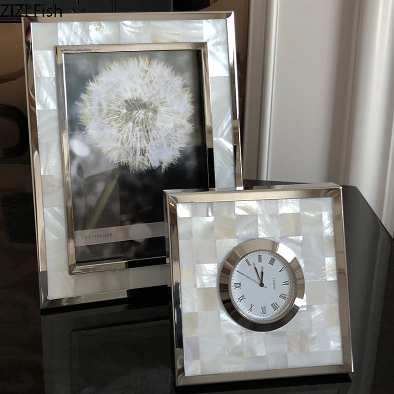 European Shell Decorative Allo - Bamboo Photo Frame 评论和价格