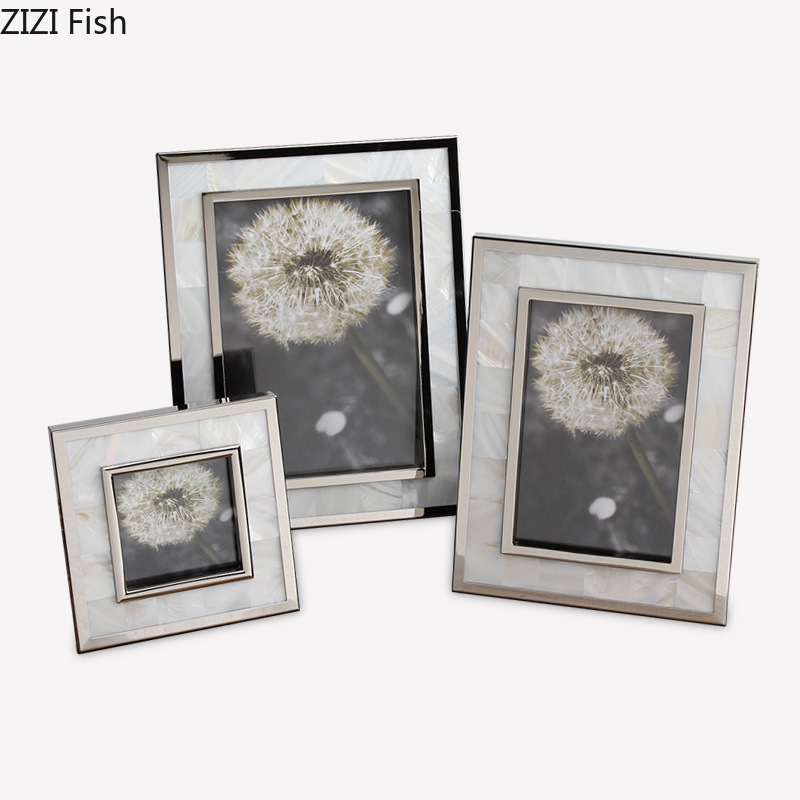 European Shell Decorative Allo - Bamboo Photo Frame 评论和价格