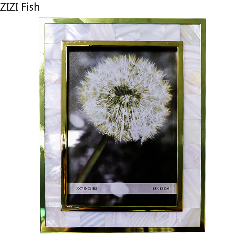 European Shell Decorative Allo - Bamboo Photo Frame 评论和价格