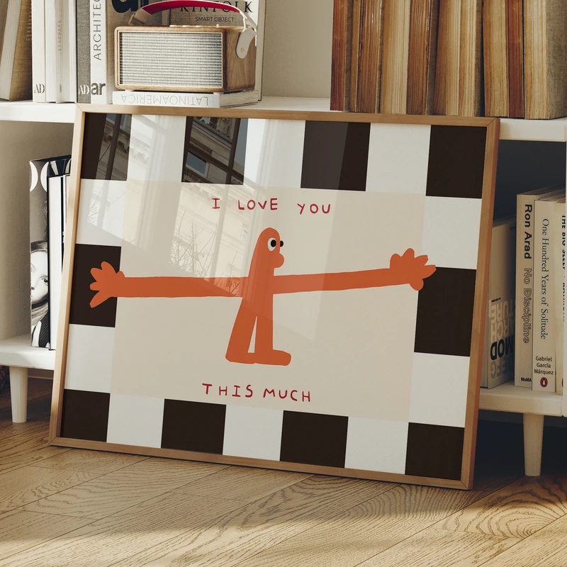 I Love You This Much Quote Wal - Home Decor Lovely Home 评论和价格