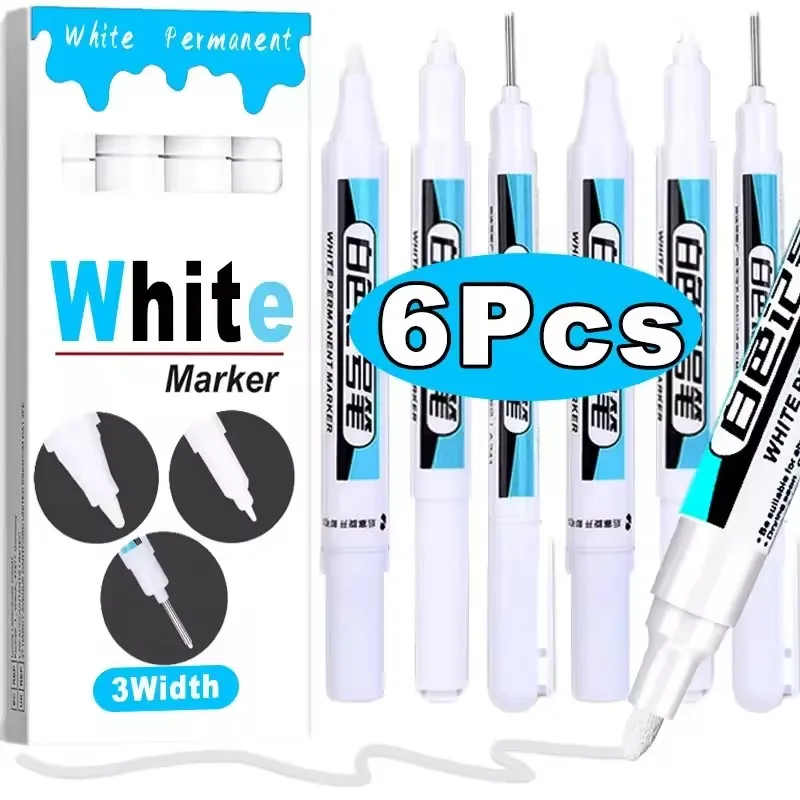 0.7/1.0/2.5MM White Permanent  - Canvas Painting 评论和价格