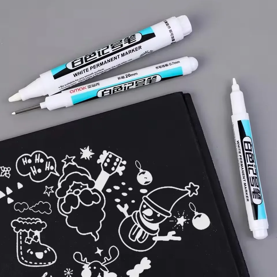 0.7/1.0/2.5MM White Permanent  - Canvas Painting 评论和价格