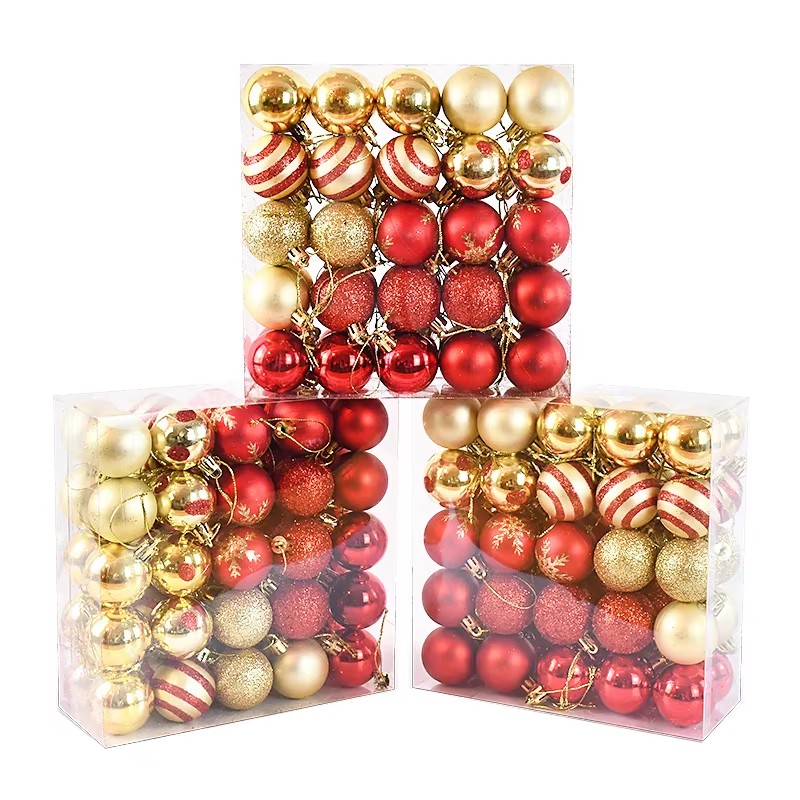 50Pcs/box Christmas Balls Chri - Home Decor Trends 2025 评论和价格