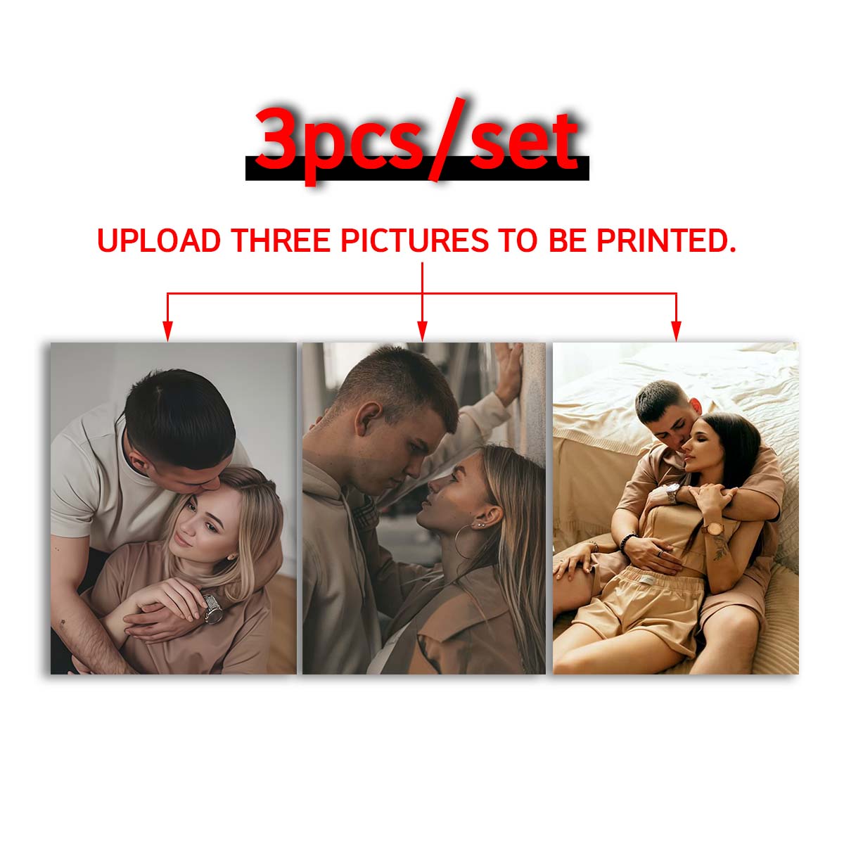 Triptych - 2D custom photo woo - Canvas Painting 评论和价格