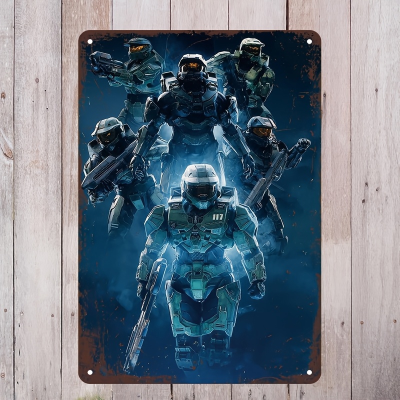 Halo-Inspired Metal Wall Art S - Home Decor Game 评论和价格