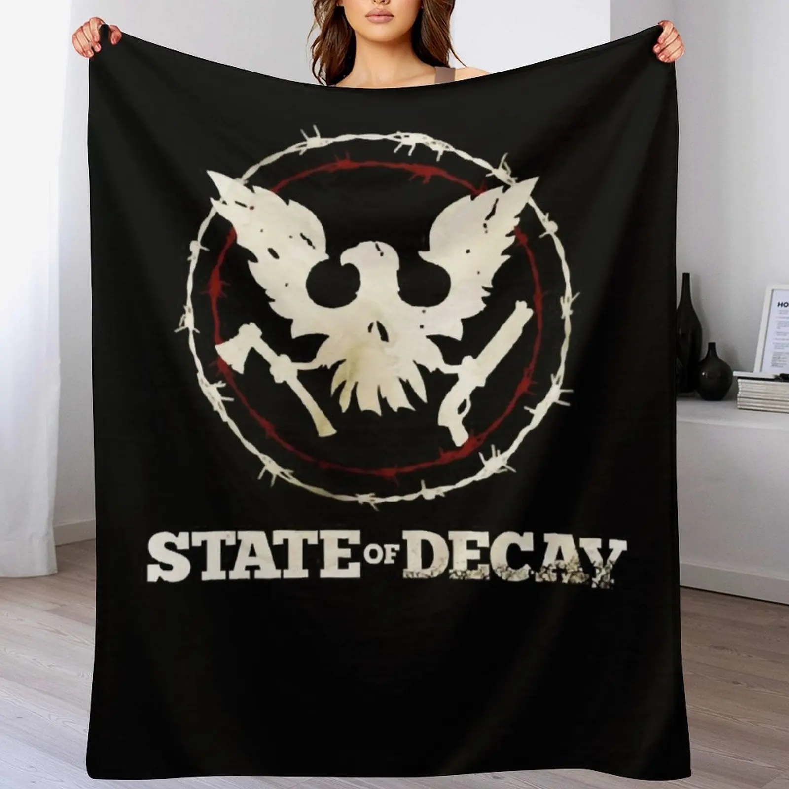 State Of Decay Logo Throw Blan - Home Decor Logo Design 评论和价格