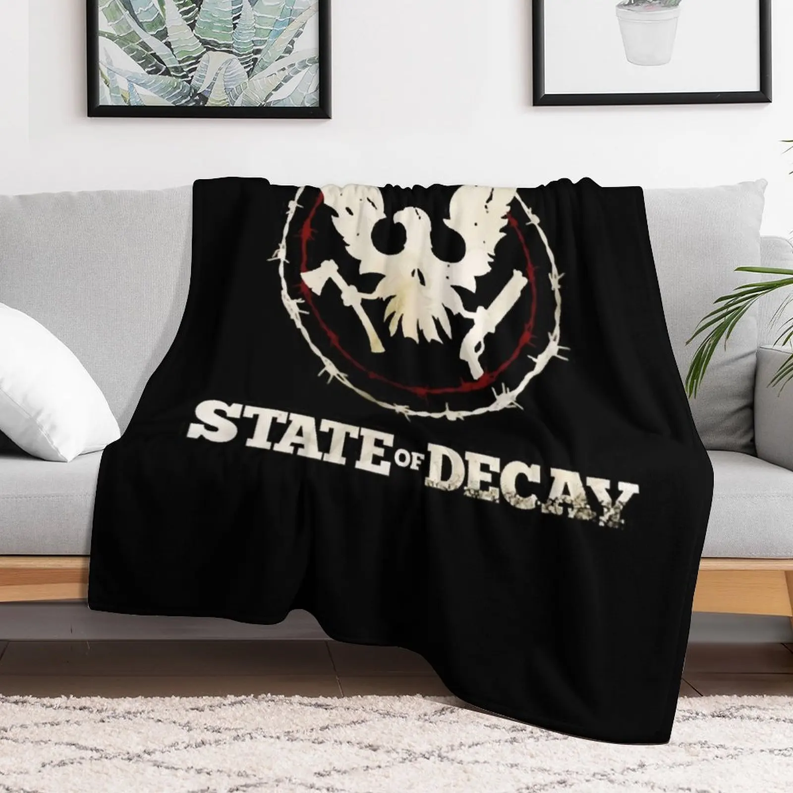 State Of Decay Logo Throw Blan - Home Decor Logo Design 评论和价格