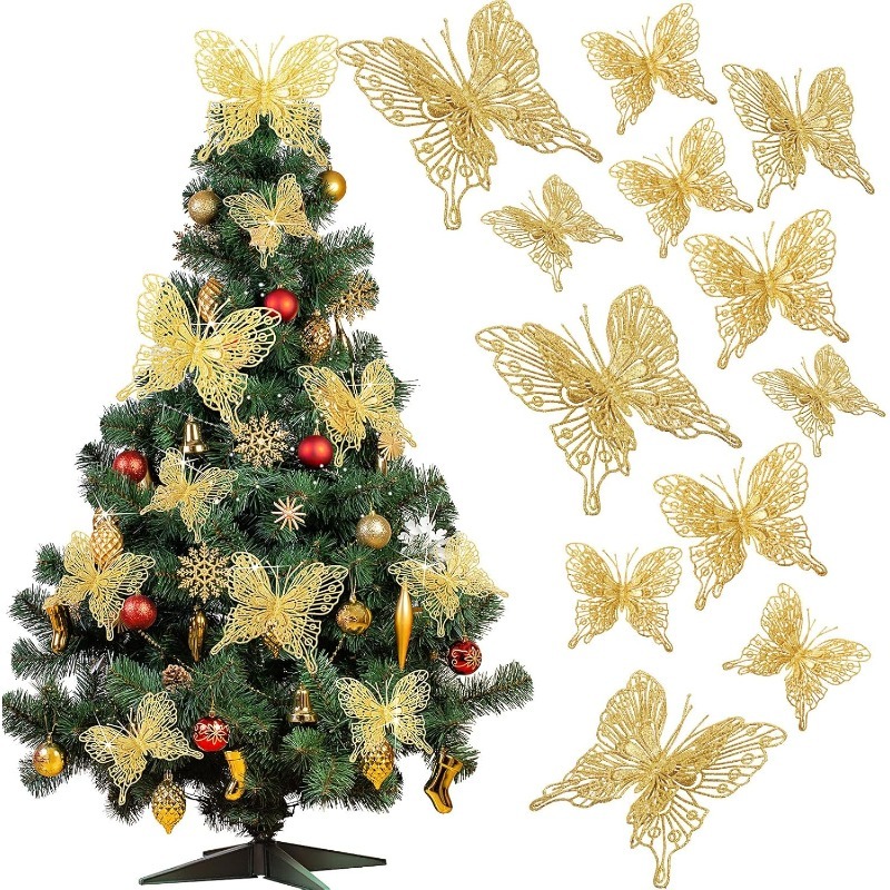 5/10Pcs Glitter Butterflies Ch - Home Decor Trends 2025 评论和价格