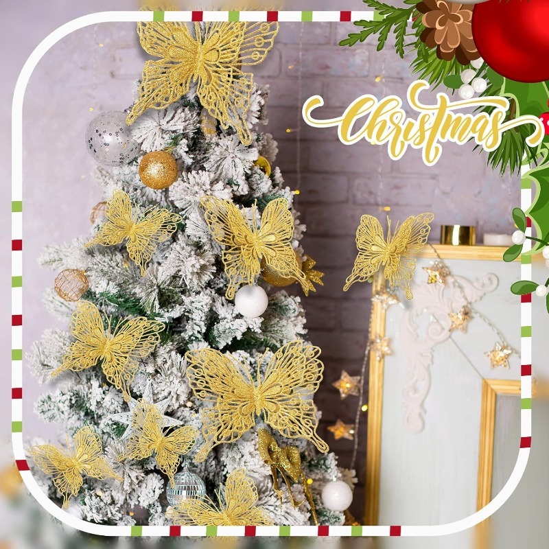 5/10Pcs Glitter Butterflies Ch - Home Decor Trends 2025 评论和价格