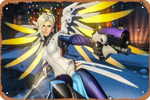 Overwatch, Mercy Game Poster H - Home Decor Game 评论和价格