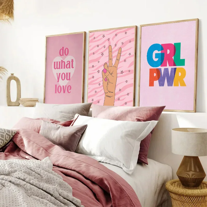 Abstract Pink Lightning Gradie - Home Decor Lovely Home 评论和价格