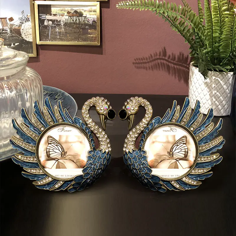 A Swan European Style Diamond  - Bamboo Photo Frame 评论和价格