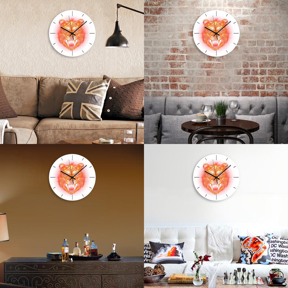 Angry Tiger Wall Clock for Liv - Home Decor On Amazon 评论和价格