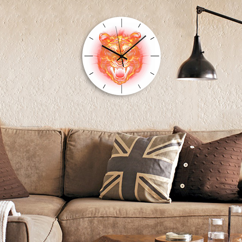 Angry Tiger Wall Clock for Liv - Home Decor On Amazon 评论和价格