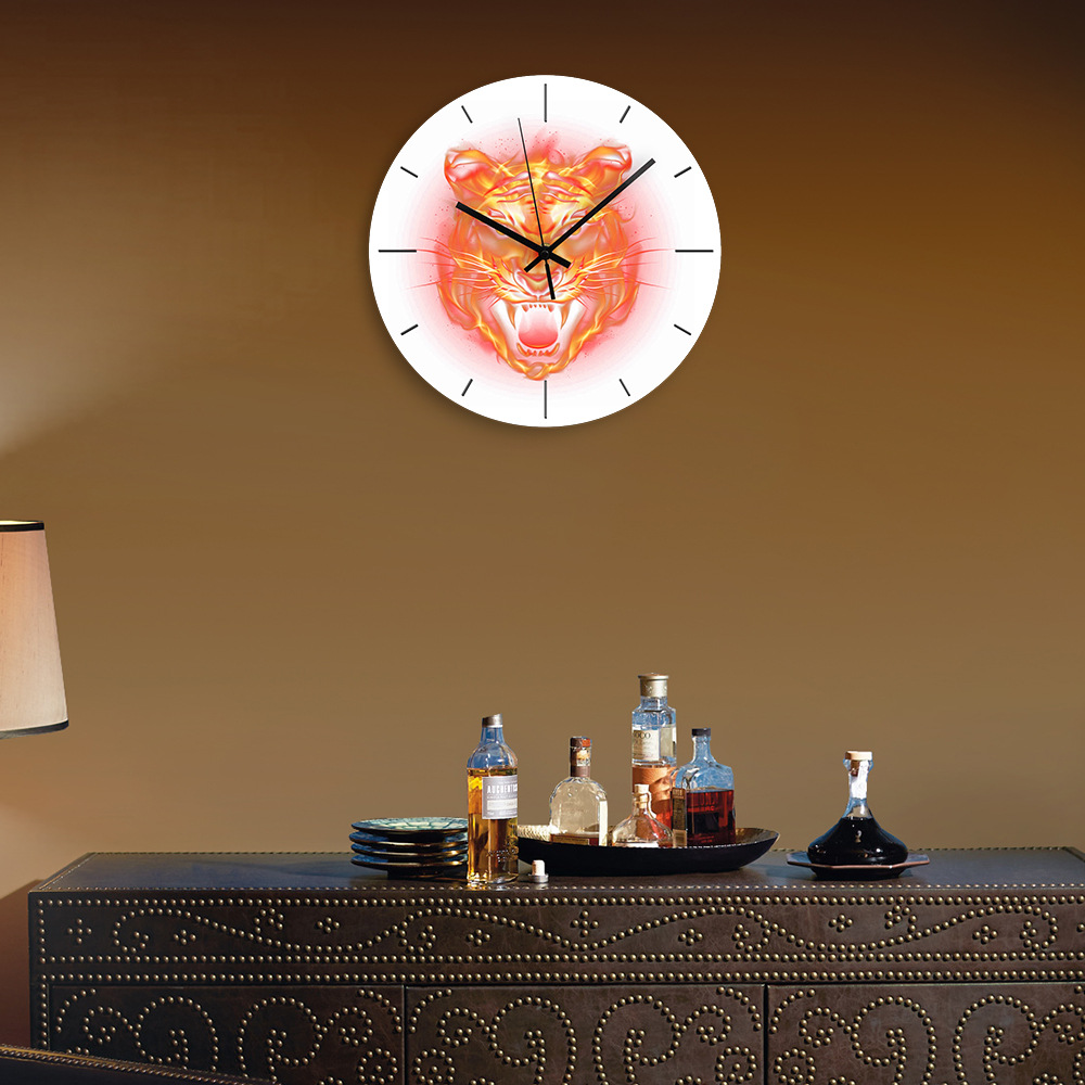 Angry Tiger Wall Clock for Liv - Home Decor On Amazon 评论和价格