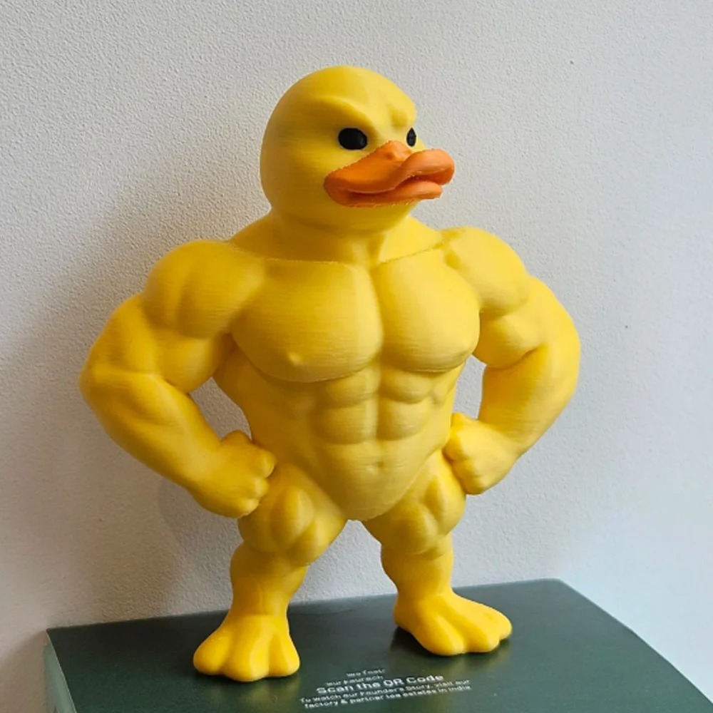 Muscle Duck Statue -3D Desktop - Home Decor Duck 评论和价格