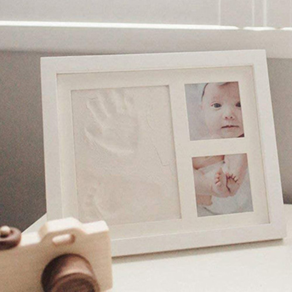 Imprint Clay Baby Hand and Foo - Bamboo Photo Frame 评论和价格