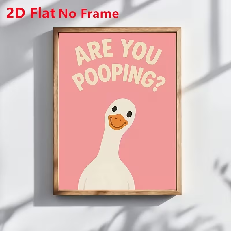 Modern Pink Are You Pooping Qu - Home Decor Duck 评论和价格