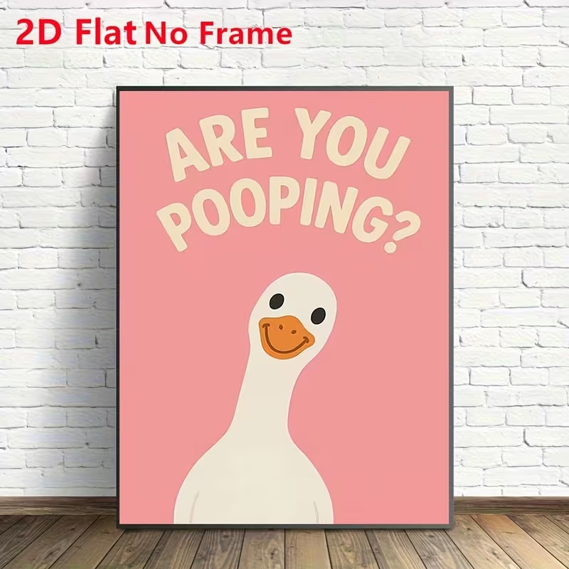 Modern Pink Are You Pooping Qu - Home Decor Duck 评论和价格