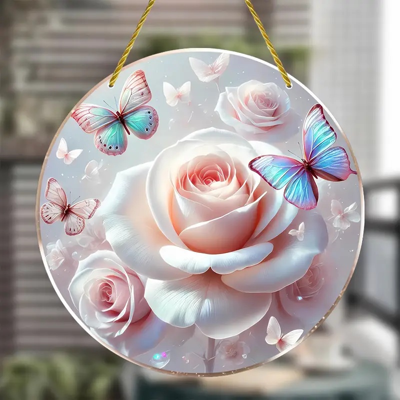 Romantic Pink Love Rose Sun Ca - Home Decor Lovely Home 评论和价格