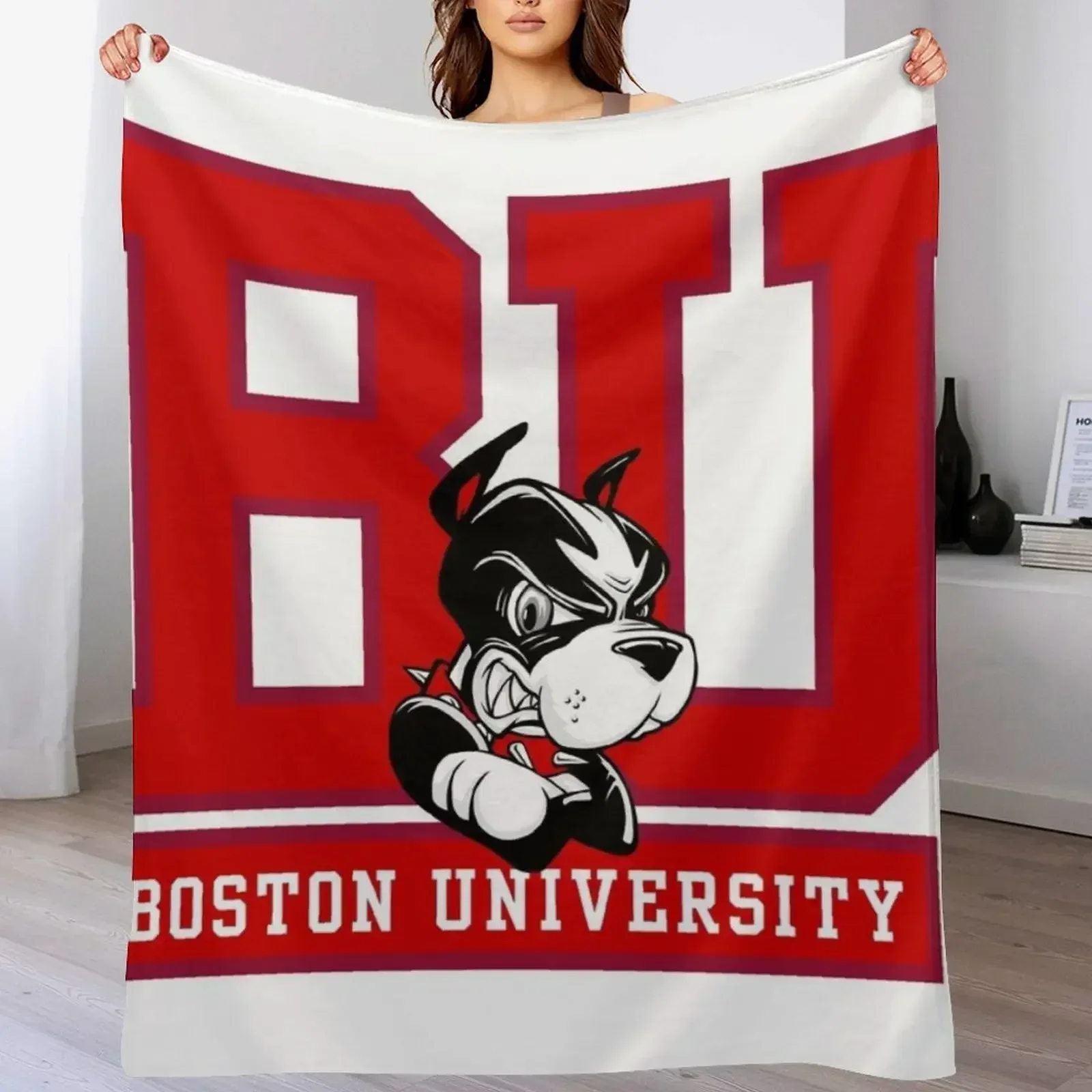 Boston Terriers Logo Throw Bla - Home Decor Logo Design 评论和价格