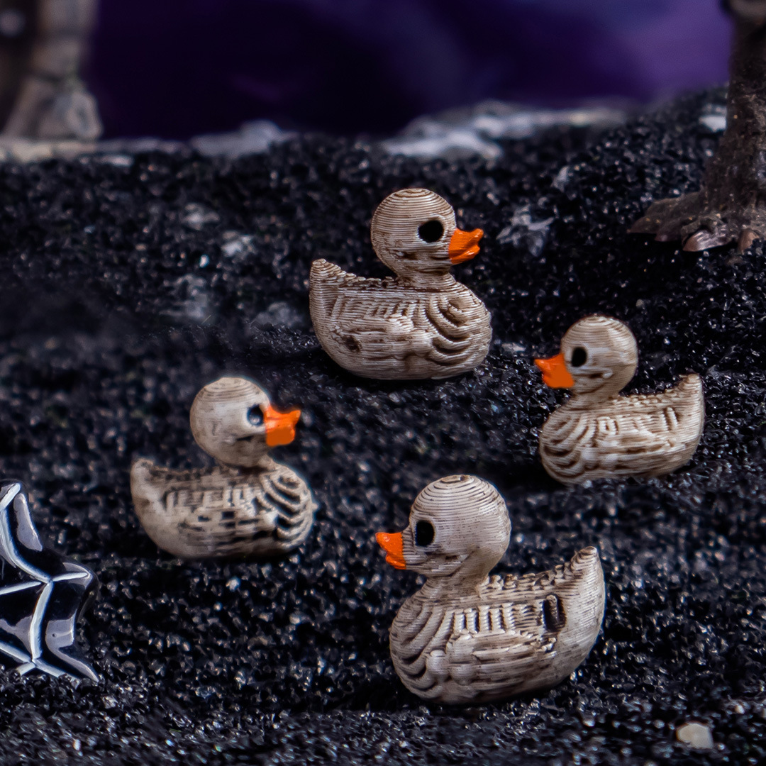 Gothic Skull Ducks Resin Ornam - Home Decor Duck 评论和价格