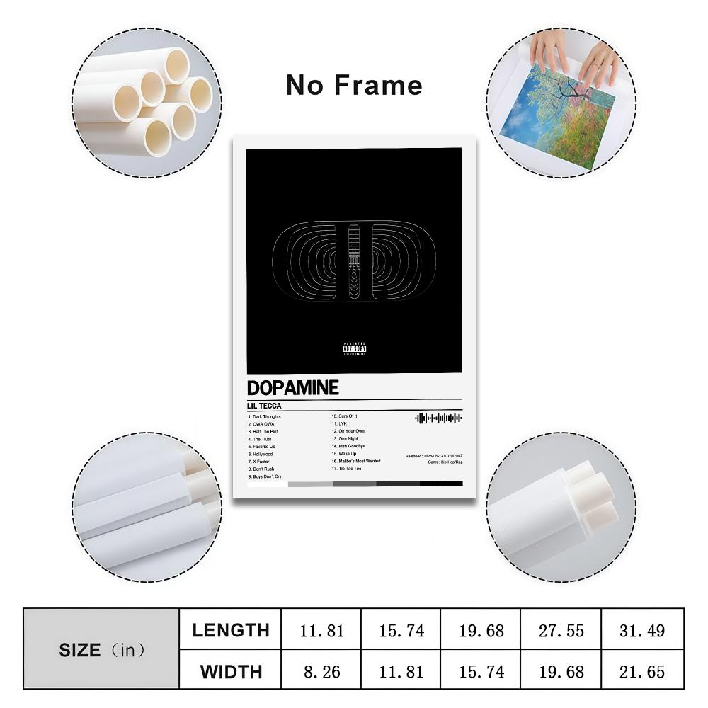 Lil Tecca Dopamine Poster Peel - Home Decor Dopamine 评论和价格