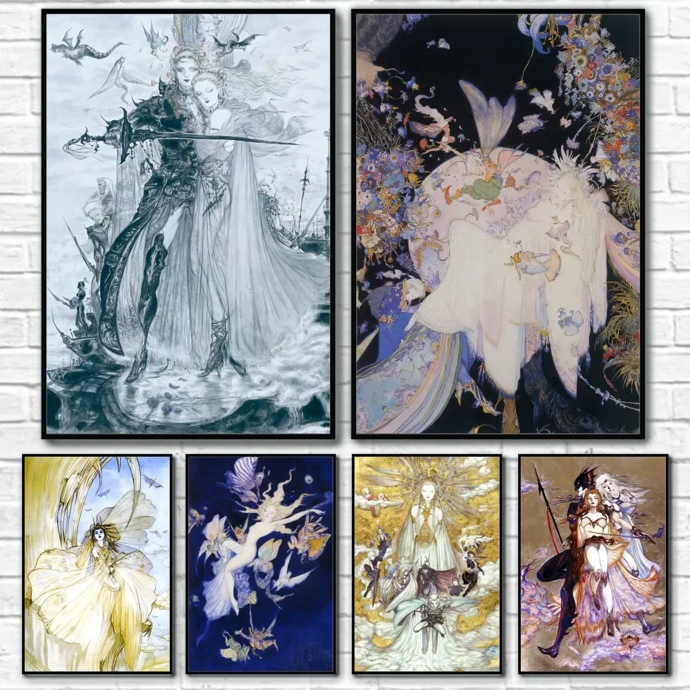 Yoshitaka Amano Final Fantasy  - Home Decor Game 评论和价格