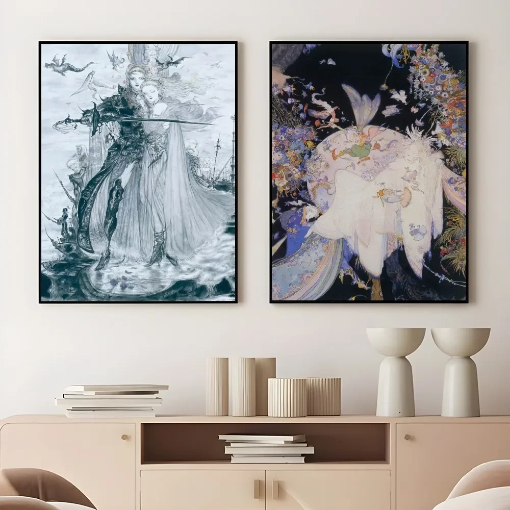 Yoshitaka Amano Final Fantasy  - Home Decor Game 评论和价格