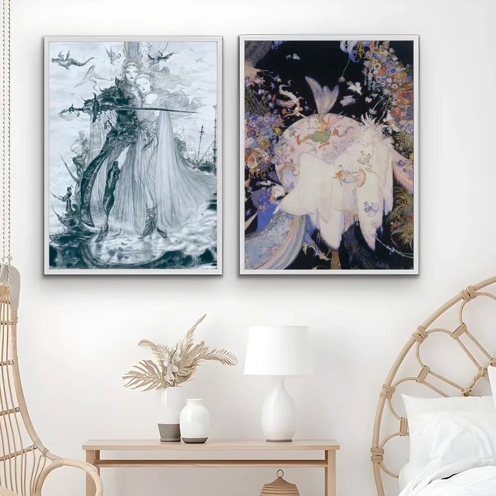Yoshitaka Amano Final Fantasy  - Home Decor Game 评论和价格
