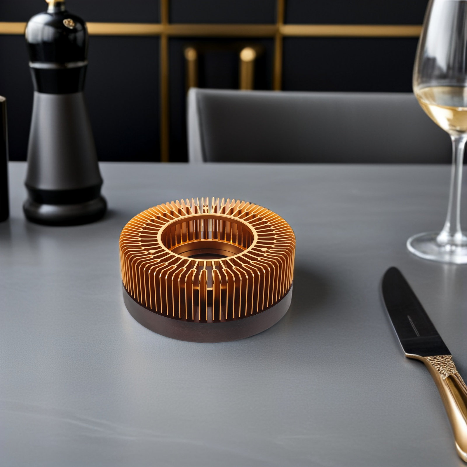 Gold Tea Pot Warmer Heater Alu - Home Decor Gold 评论和价格