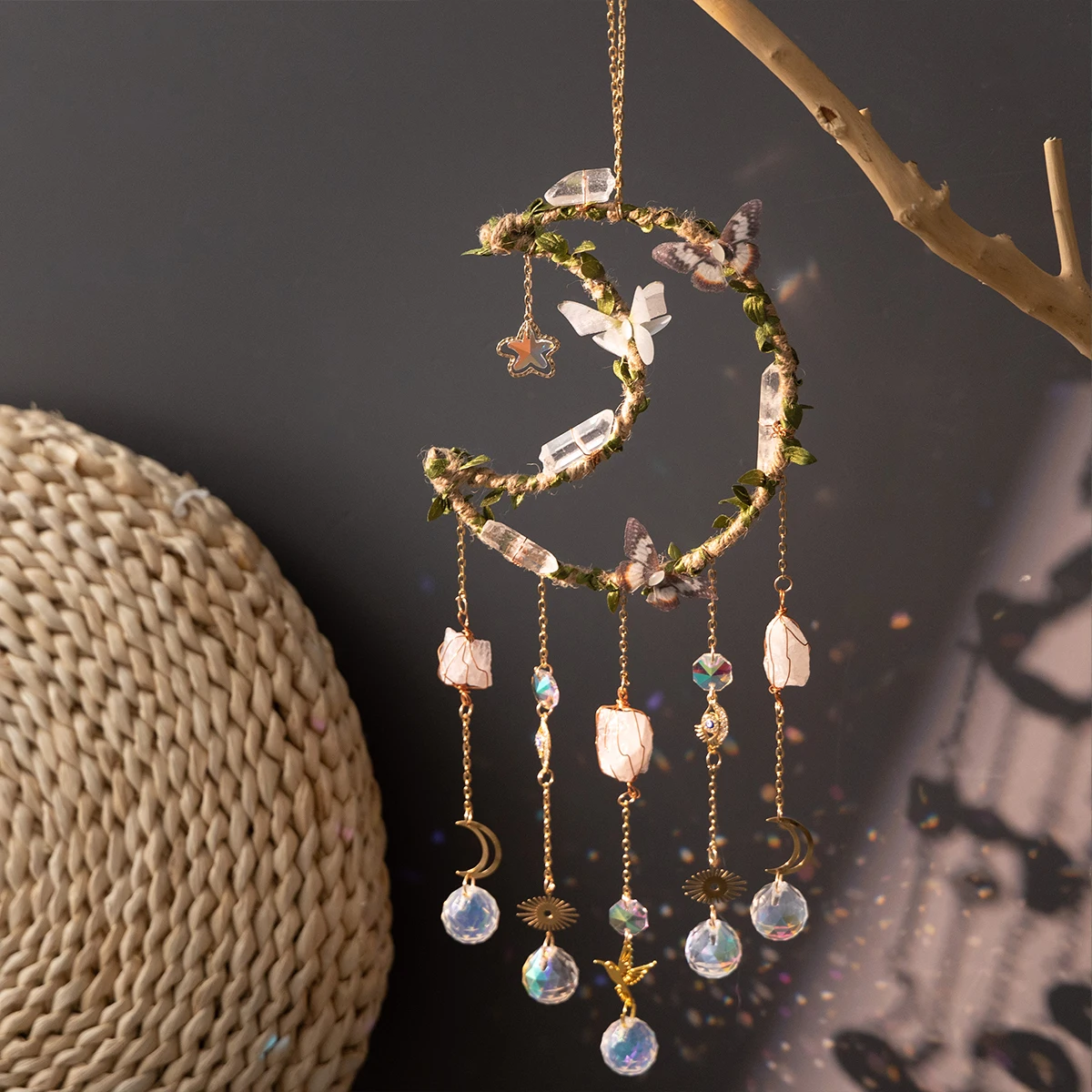 Sun Catcher Crystals Wind Chim - Boho Wind Chimes 评论和价格